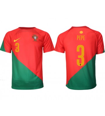 Portugal Pepe #3 Hemmatröja VM 2022 Korta ärmar